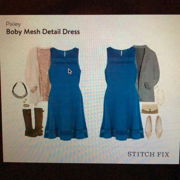 Stitch Fix Pixley Boby Mesh Detail Dress - Picture 2 of 5